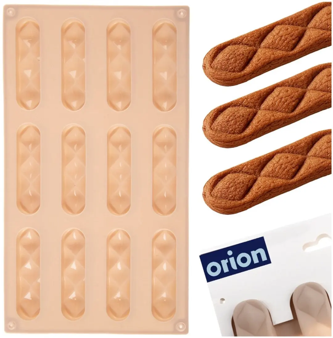 Orion Silicone Koekjes- en Pralinevorm Beige 29,5x17x1,5cm