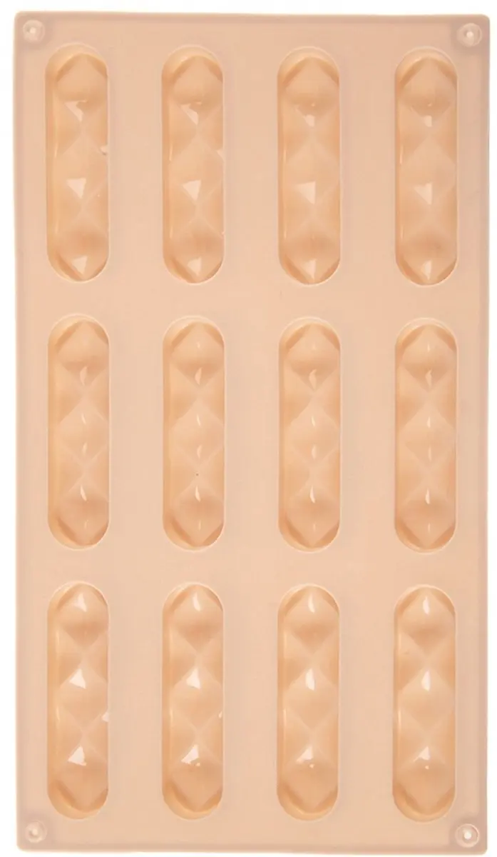 Orion Silicone Koekjes- en Pralinevorm Beige 29,5x17x1,5cm