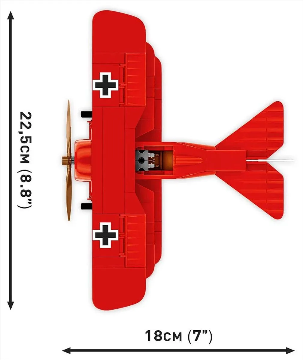 Cobi Fokker Dr.I Red Baron 2996 Bouwset - 221 Stukken - Meerkleurig