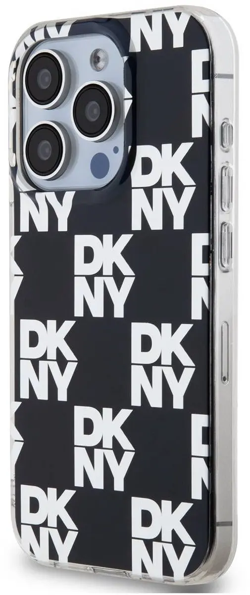 DKNY Hoesje iPhone 14 Pro Max - Ruitjespatroon Zwart DKHCP14XHDLCEK