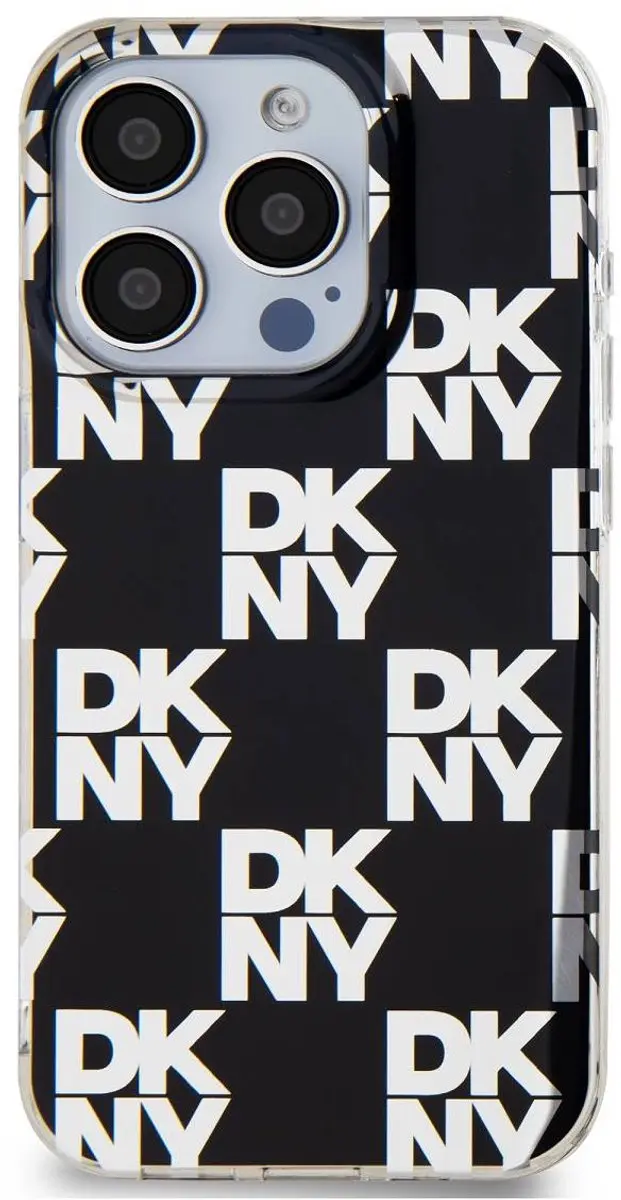 DKNY Hoesje iPhone 14 Pro Max - Ruitjespatroon Zwart DKHCP14XHDLCEK