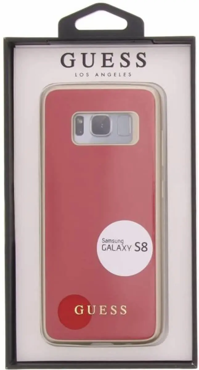 GUESS Rood Hoesje Galaxy S8 - Leer