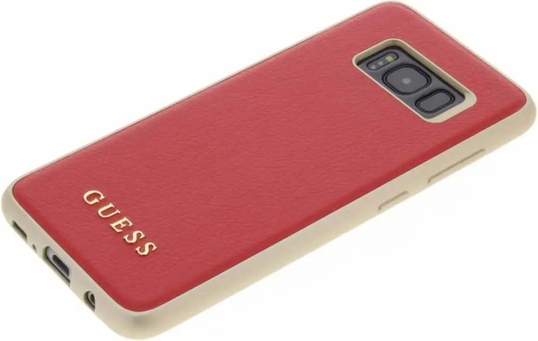 GUESS Rood Hoesje Galaxy S8 - Leer