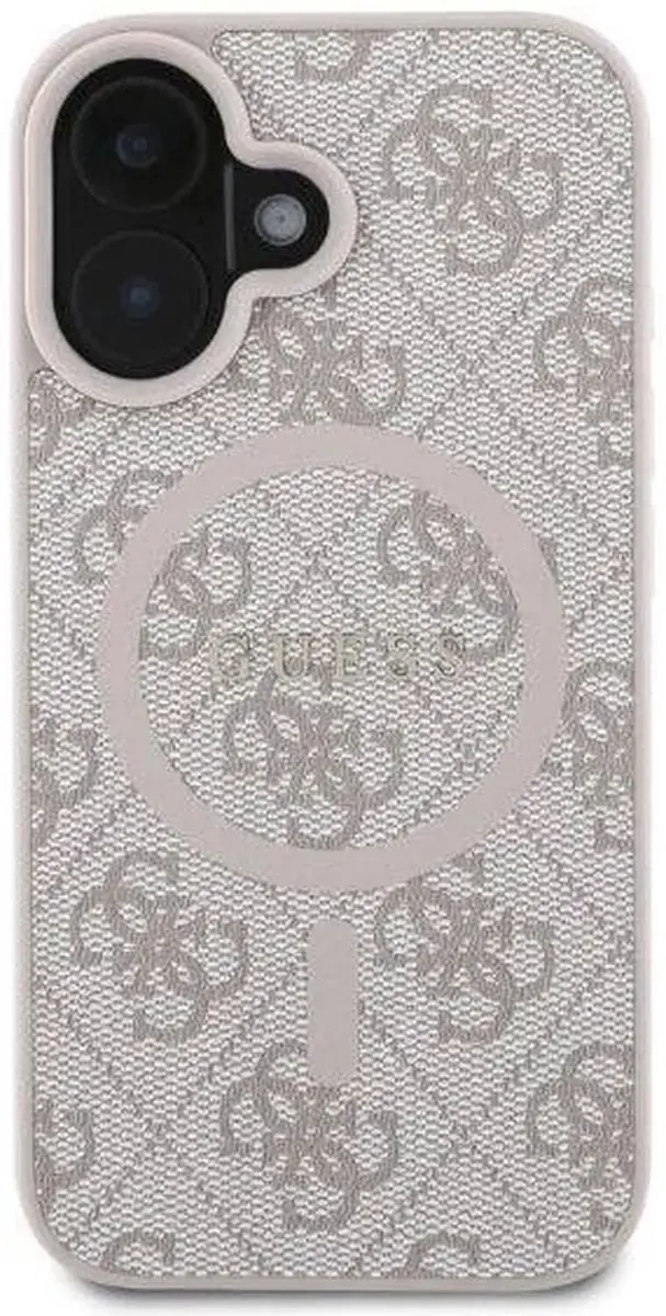 GUESS 4G Ring Classic Logo Hoesje - iPhone 16 - Roze