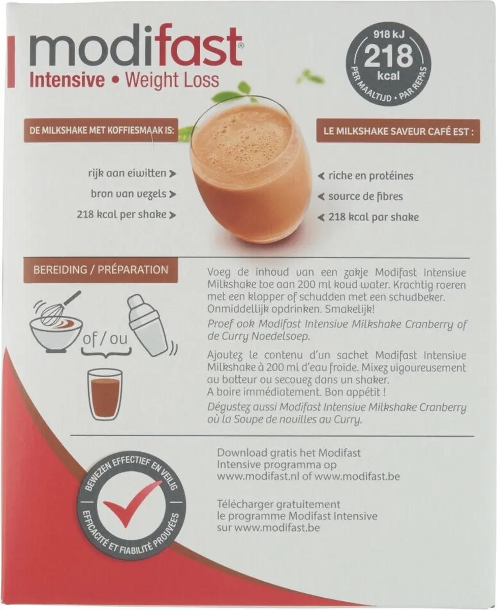 Modifast Weight Control Koffie - 8x55g
