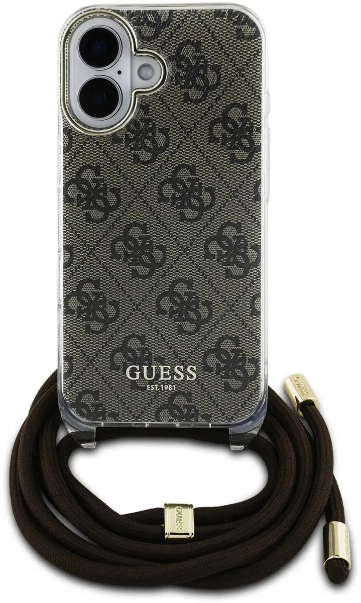 Guess IML 4G Crossbody Hoesje 12376 - iPhone 16 - Bruin - afbeelding 6 van 6