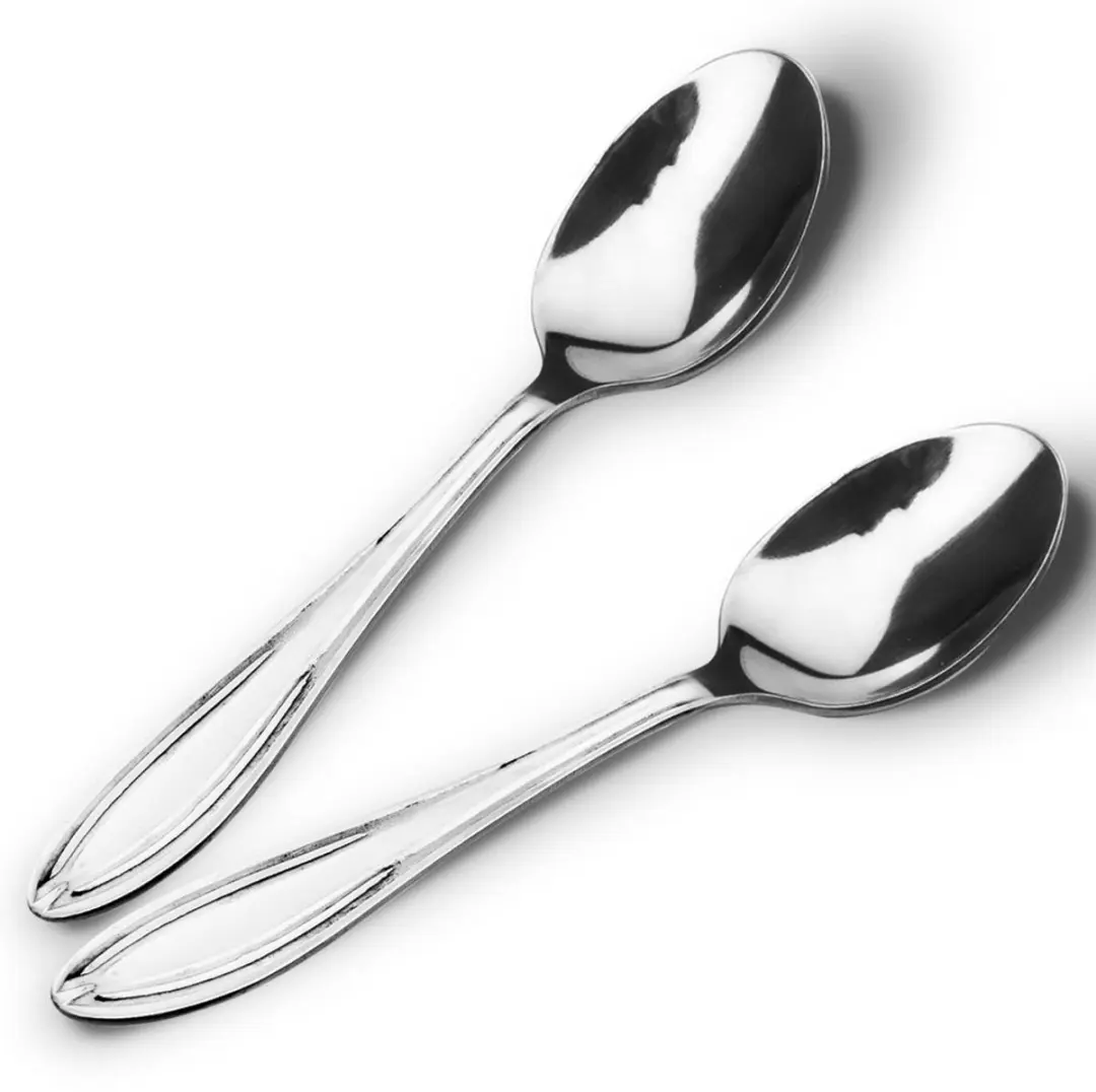 Orion Conic Serie Espresso Lepeltjes - 6 Stuks - Zilver