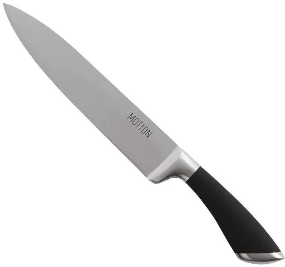 Orion Motion Serie Roestvrijstalen Koksmes 34cm - Zwart/Zilver