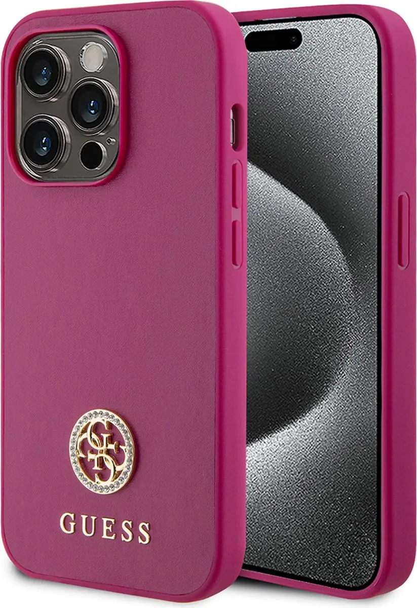 GUESS 4G Strass Metal Logo Back Case