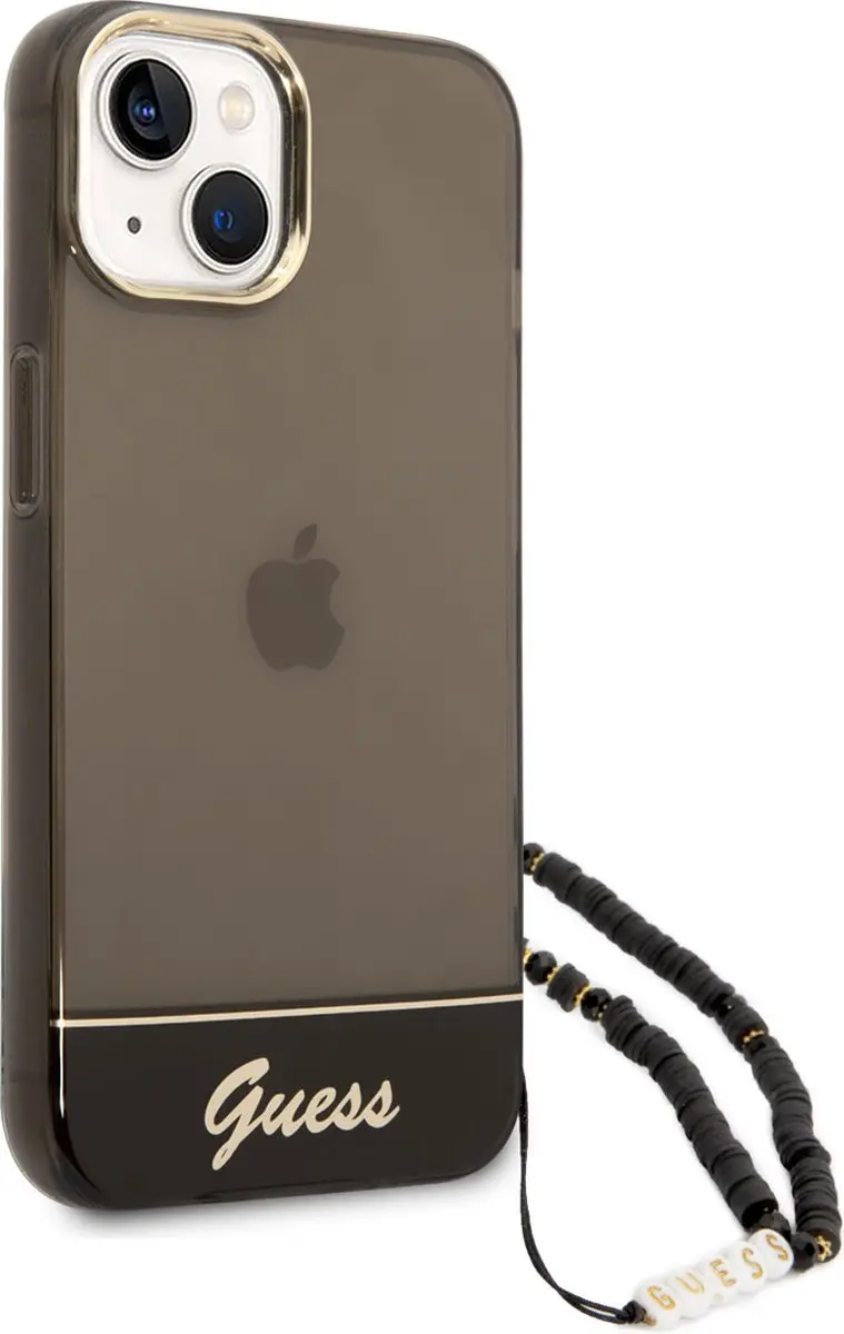 GUESS iPhone 14 TPU Hoesje - Transparant/Zwart - afbeelding 6 van 6