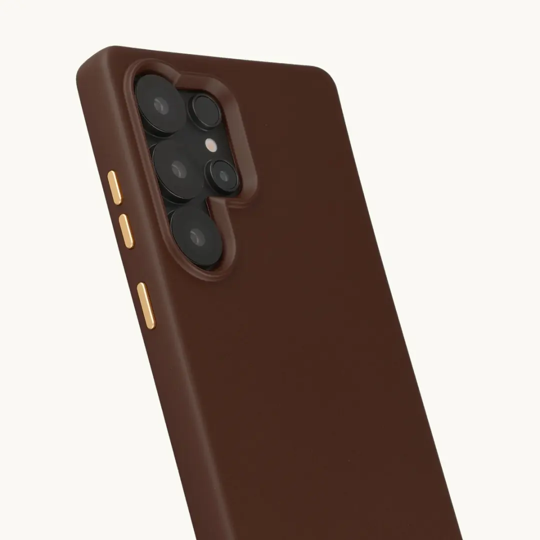 Selencia Hoesje Rivièra MagSafe S25 Ultra - Choco Brown