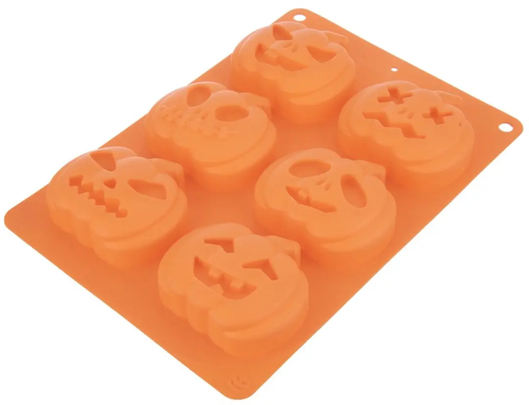 Orion Silicone Muffinvorm Halloween - 25x18x3 cm - Oranje