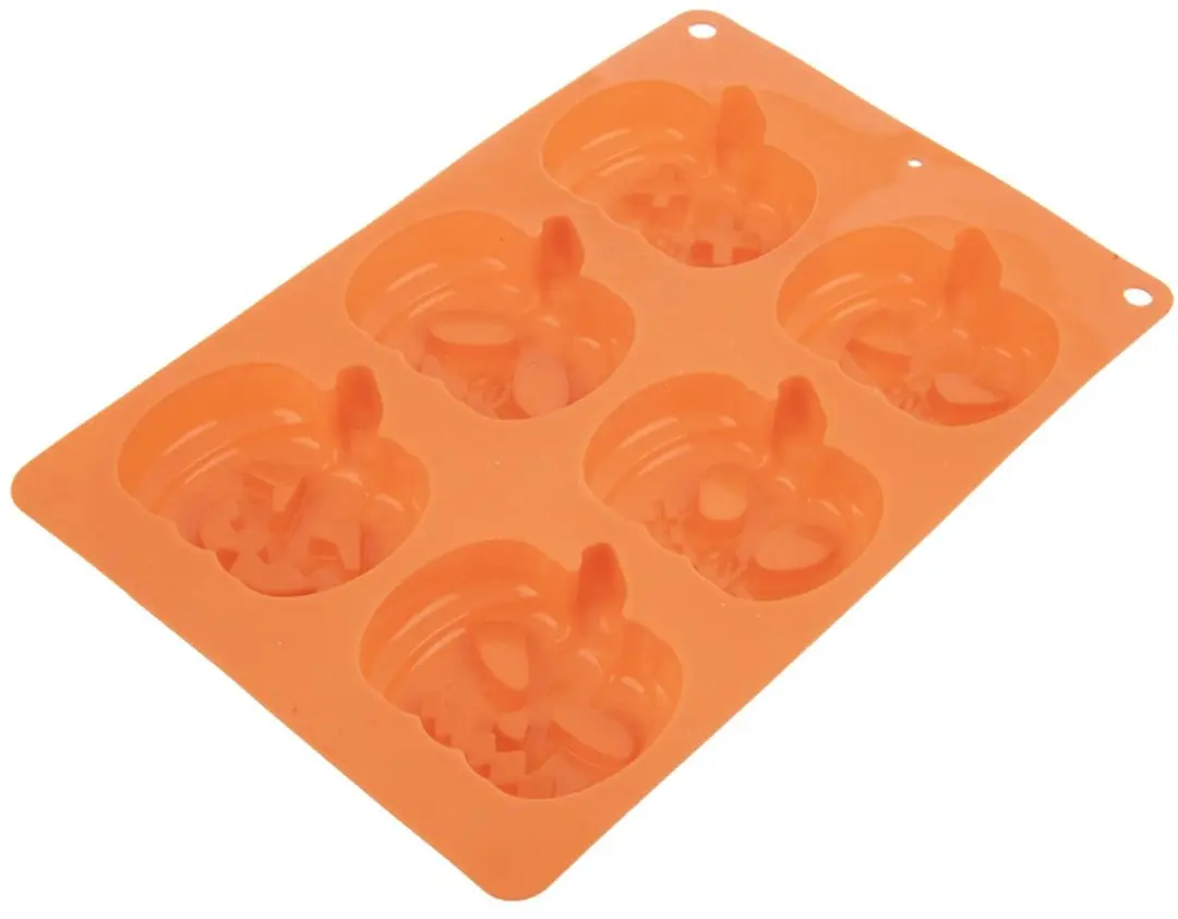Orion Silicone Muffinvorm Halloween - 25x18x3 cm - Oranje - afbeelding 6 van 6