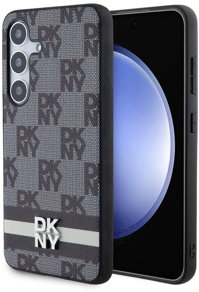 DKNY Hoesje Galaxy S24 Plus - Ruitjes/streepjes Zwart