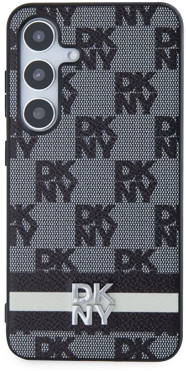 DKNY Hoesje Galaxy S24 Plus - Ruitjes/streepjes Zwart