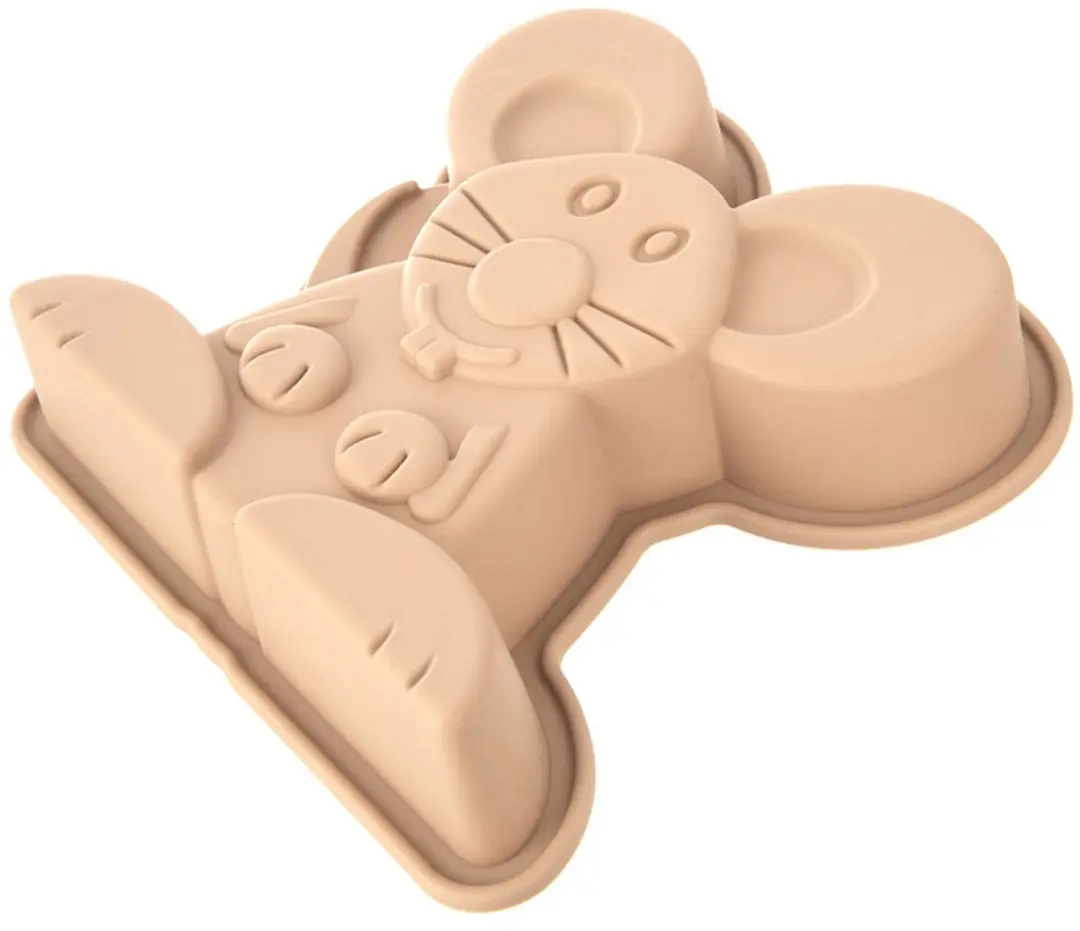 Orion Silicone Muis Bakvorm 20x20x4,5cm - Beige - afbeelding 6 van 6