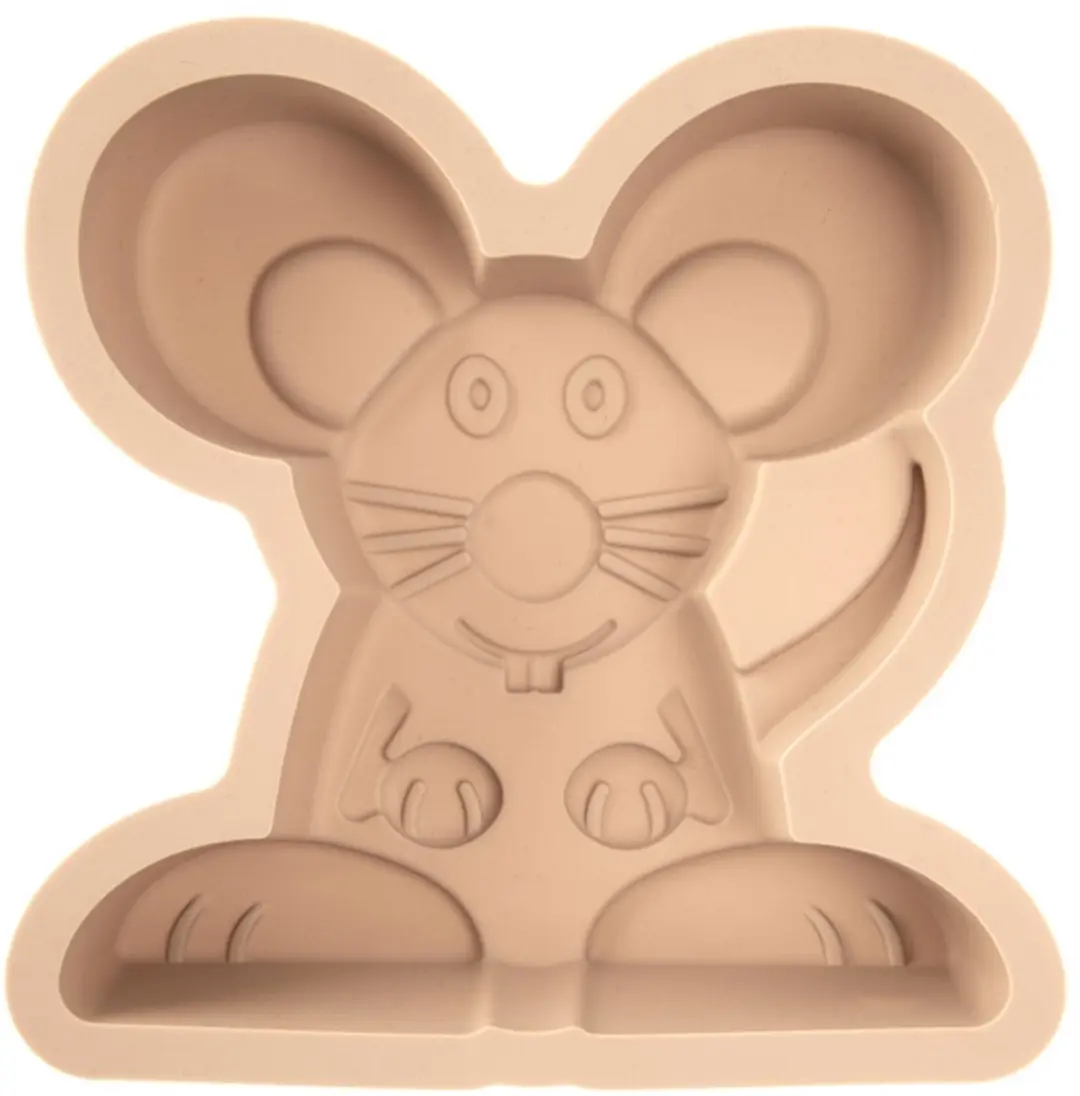Orion Silicone Muis Bakvorm 20x20x4,5cm - Beige