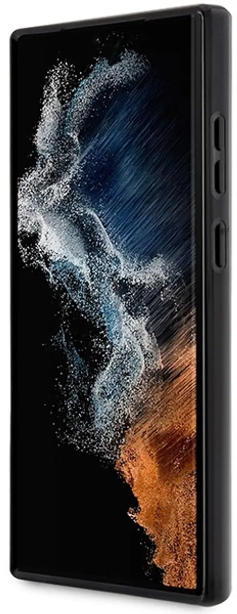Guess Samsung Galaxy S23 Ultra Hoesje - Marmer Zwart - MPN 3666339117399