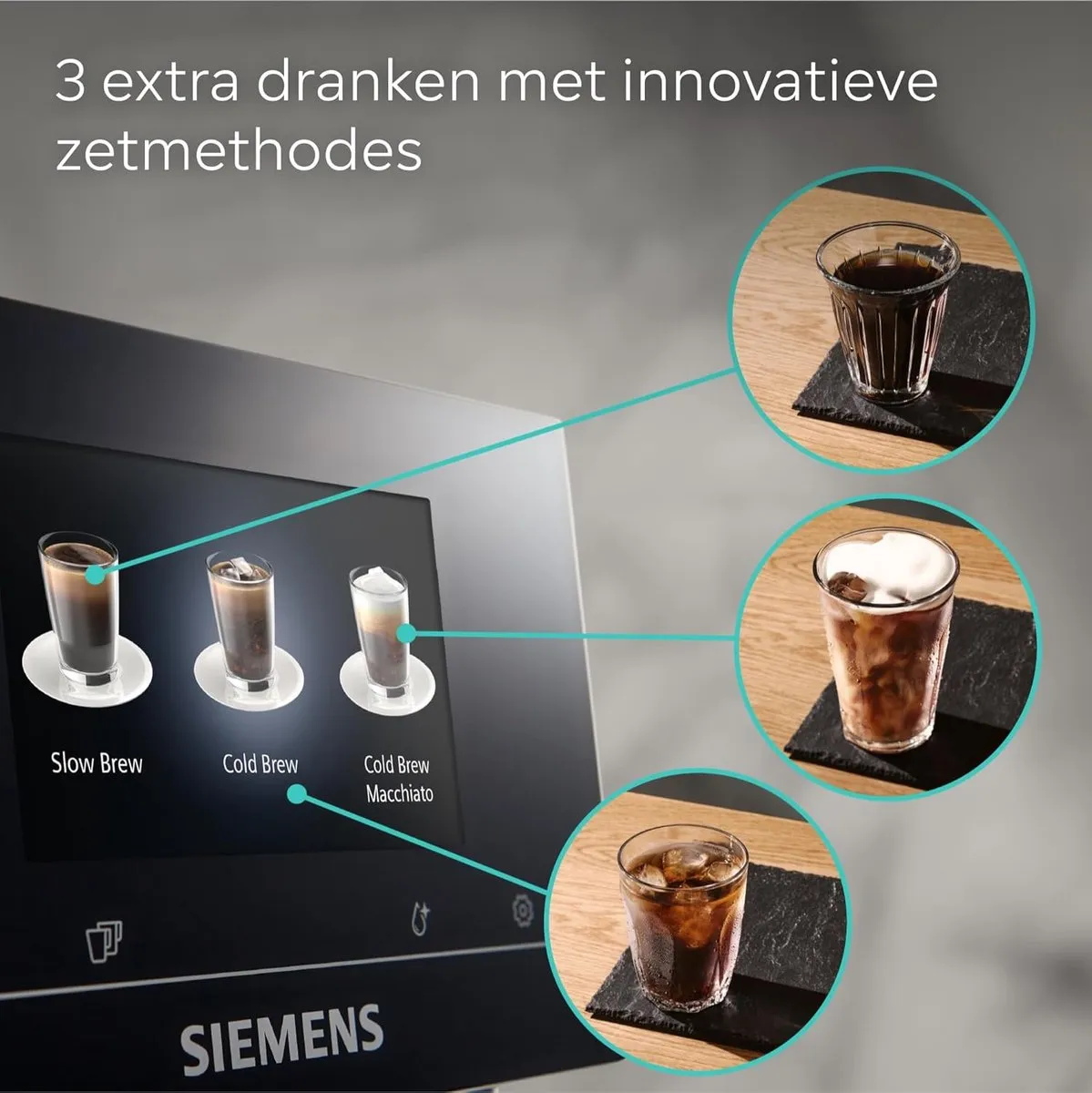 Siemens EQ700 TP715R01 Espressomachine - 35 Programma's - Morning Haze