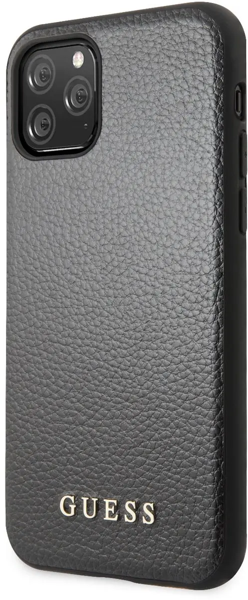 GUESS iPhone 11 Pro Backcase S212-2 - Kunstleer Zwart