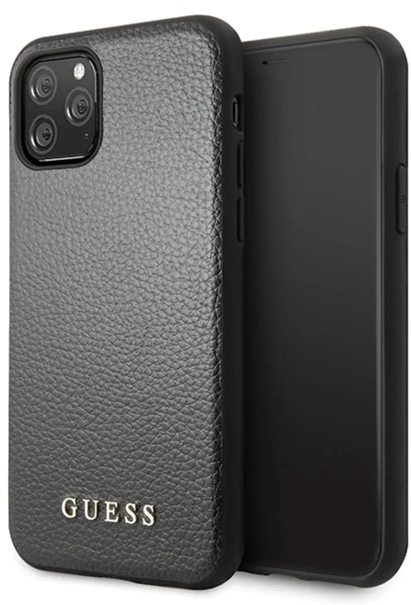 GUESS iPhone 11 Pro Backcase S212-2 - Kunstleer Zwart