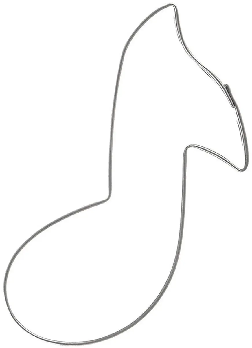 Orion RVS Koekjesvorm Muzieknoot 7cm