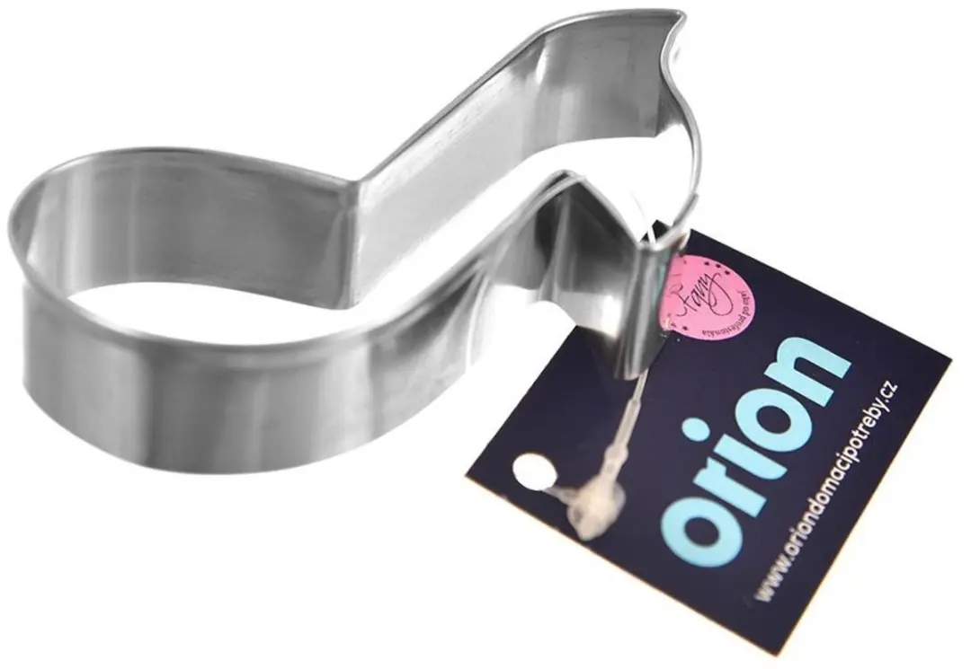 Orion RVS Koekjesvorm Muzieknoot 7cm - Zilver