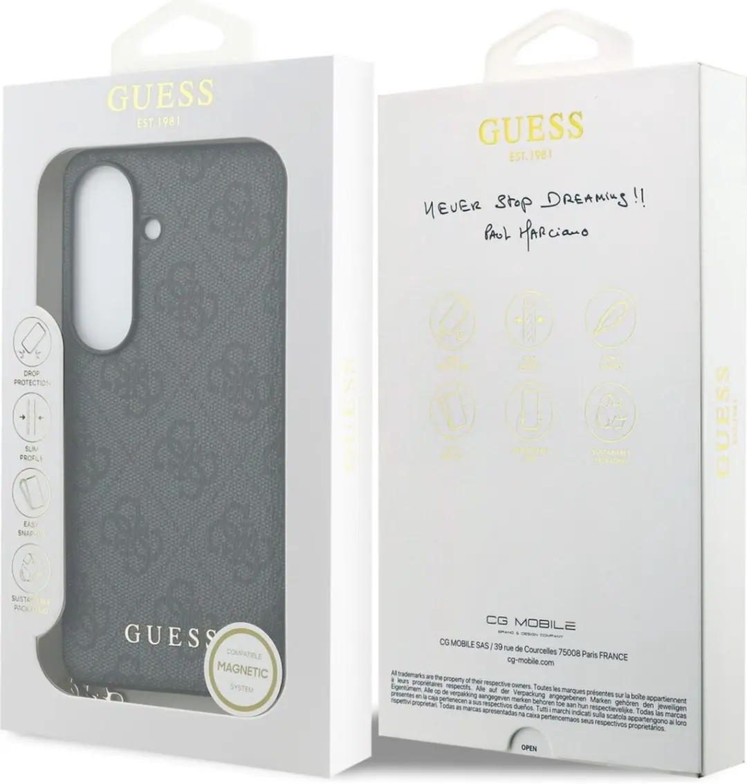 Guess Hoesje GUHCS26G4GCK Samsung Galaxy S26 - Zwart