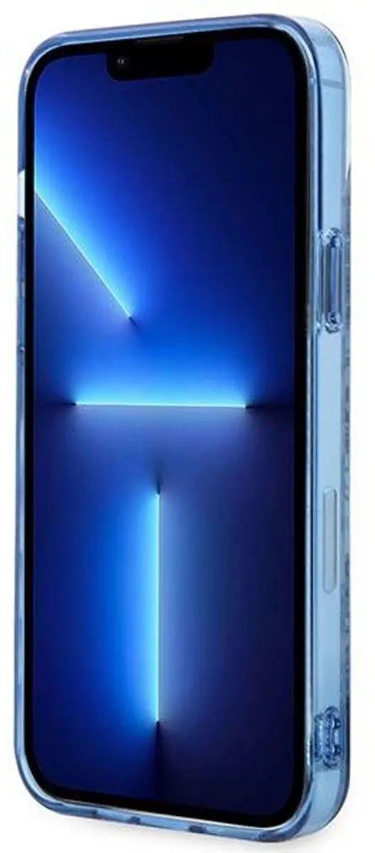 Guess Toile de Jouy Back Case - iPhone 14 Plus - Blauw