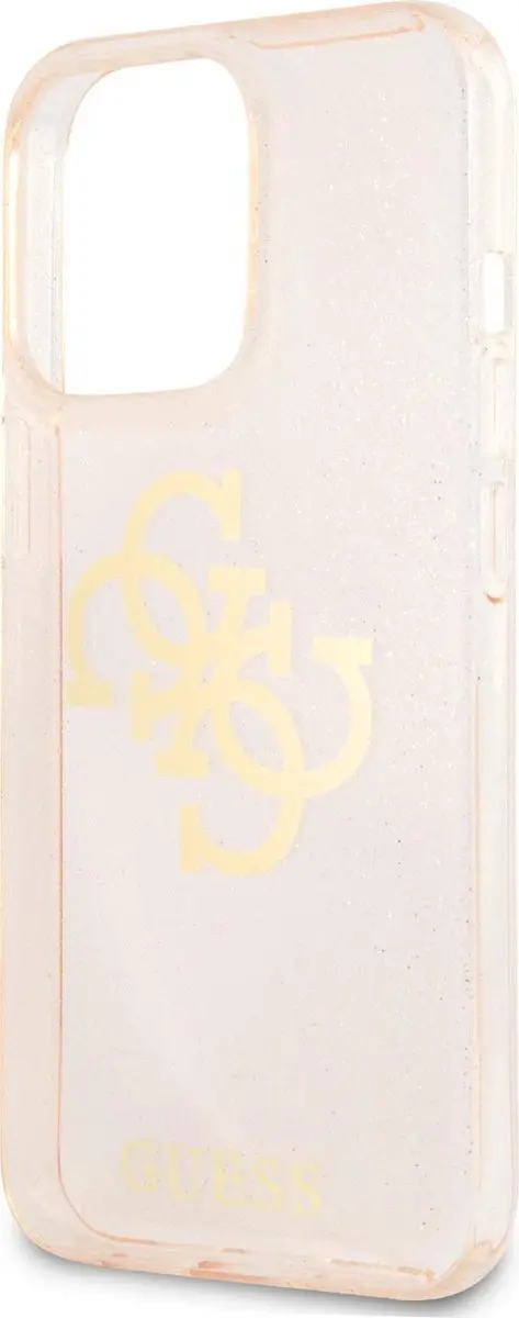 GUESS Glitters Hoesje iPhone 13 Pro - Goud - afbeelding 6 van 6