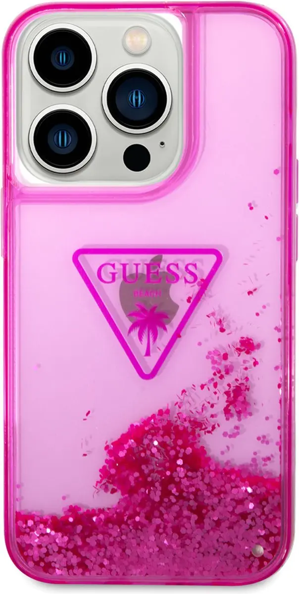 GUESS iPhone 14 Pro Max Telefoonhoesje - Roze Transparant - MPN 3666339064754 - afbeelding 6 van 6