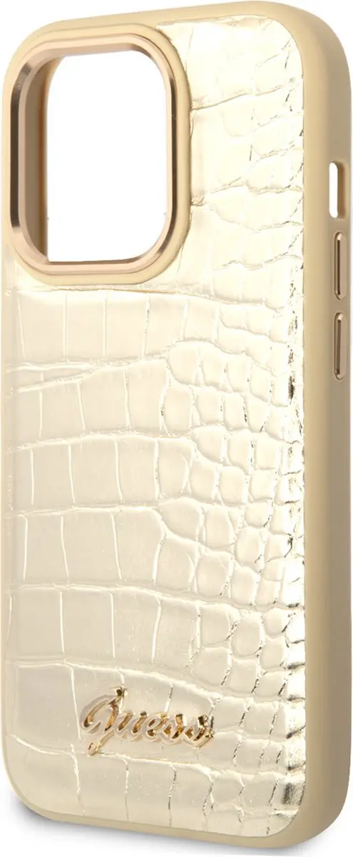 Guess iPhone 14 Pro Telefoonhoesje - Goud - MagSafe - afbeelding 6 van 6