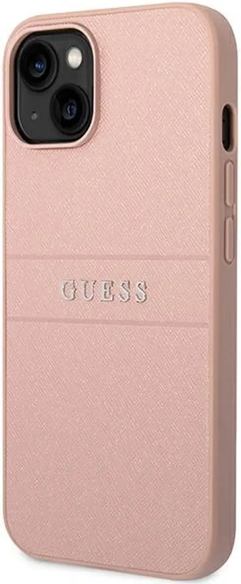 GUESS Saffiano Back Case - iPhone 14 Plus - Roze - MPN 3666339088675 - afbeelding 6 van 6