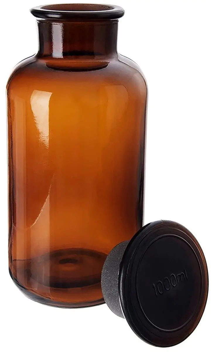Orion Glazen Voedselcontainer 1L - Bruin - MPN 127592