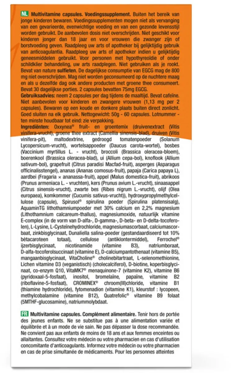Purasana Multivitamine 60 Vegacapsules
