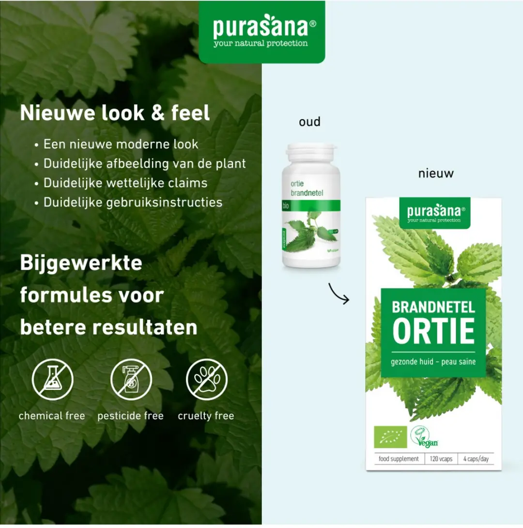 Purasana Bio Brandnetel 285mg - 120 Vcaps