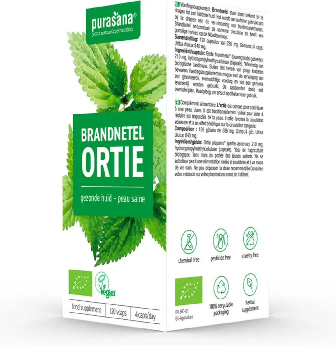 Purasana Bio Brandnetel 285mg - 120 Vcaps