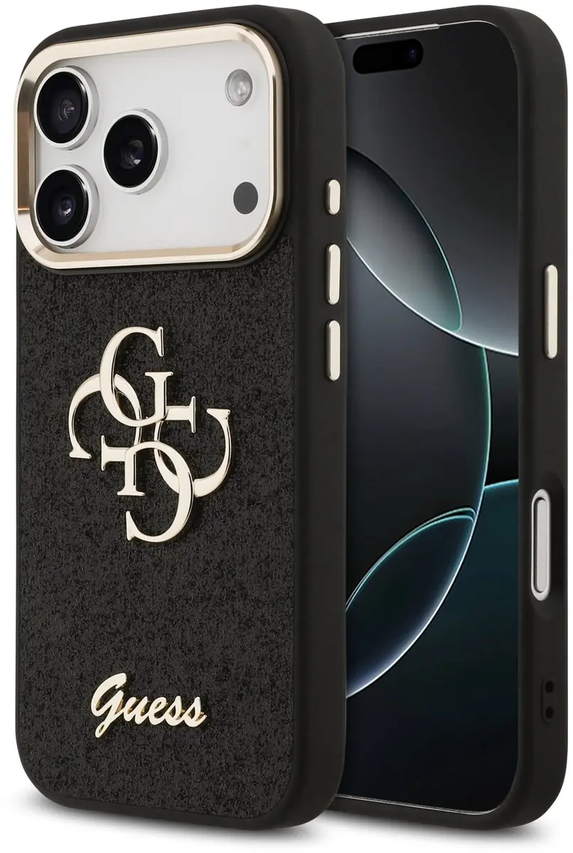 GUESS PU Fixed Glitter 4G Backcover 14701