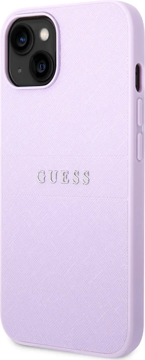 Guess Hoesje iPhone 14 Plus - Saffiano - Paars - 3666339088637 - afbeelding 6 van 6