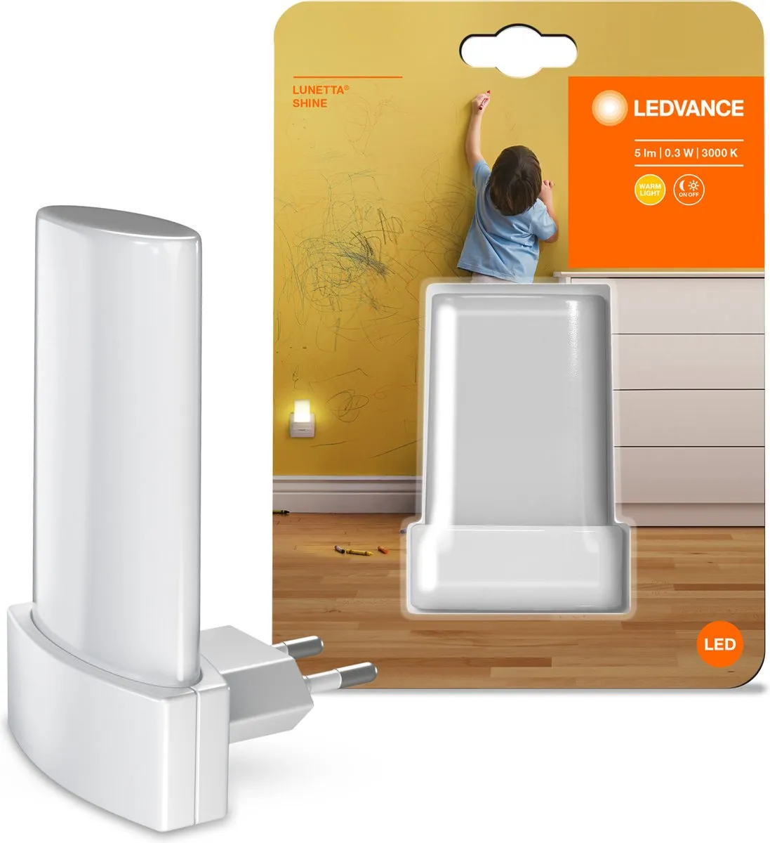 LEDVANCE LUNETTA Shine Nachtlicht - Warm wit 3000K