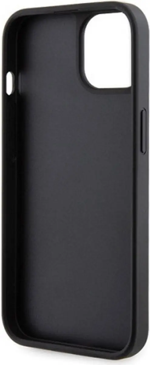 Guess Zwart iPhone 14 Hoesje - Rhinestones Triangle Logo