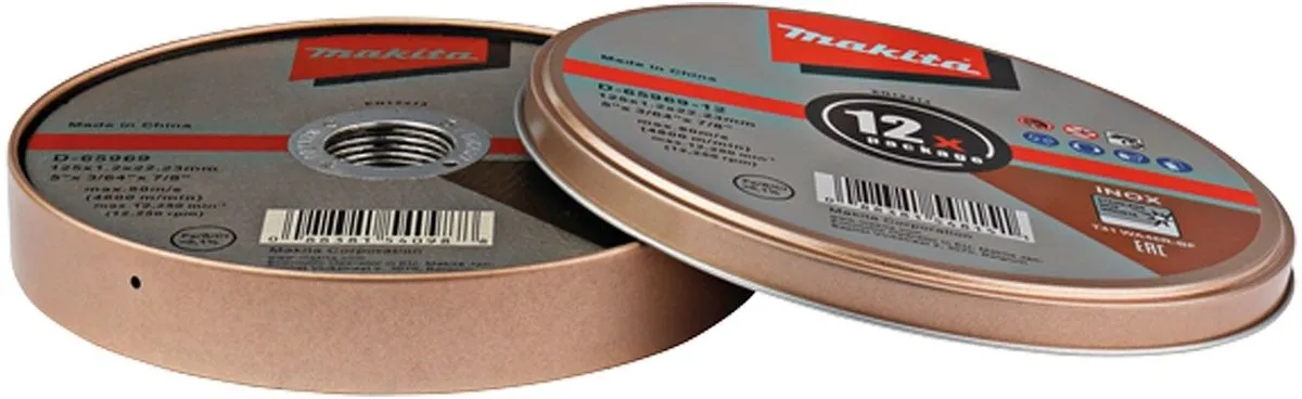 Makita D-65969-12 Doorslijpschijf 125mm RVS - Metaal/Aluminium