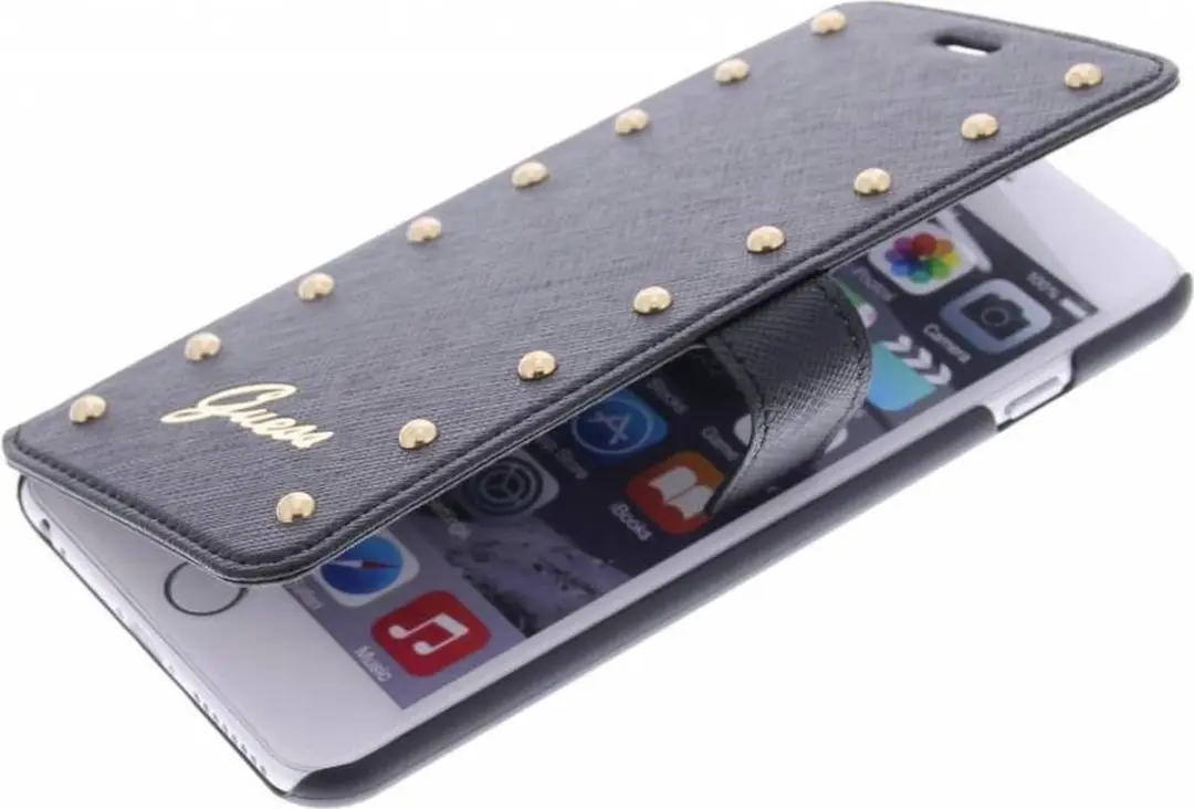 GUESS Studded Book Case iPhone 6/6S Plus - NT-30-072 - Zwart