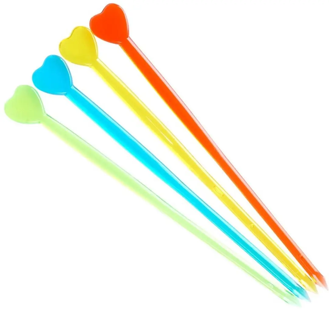 Orion Snackprikkers 8cm - 50 Stuks - Kleurrijk