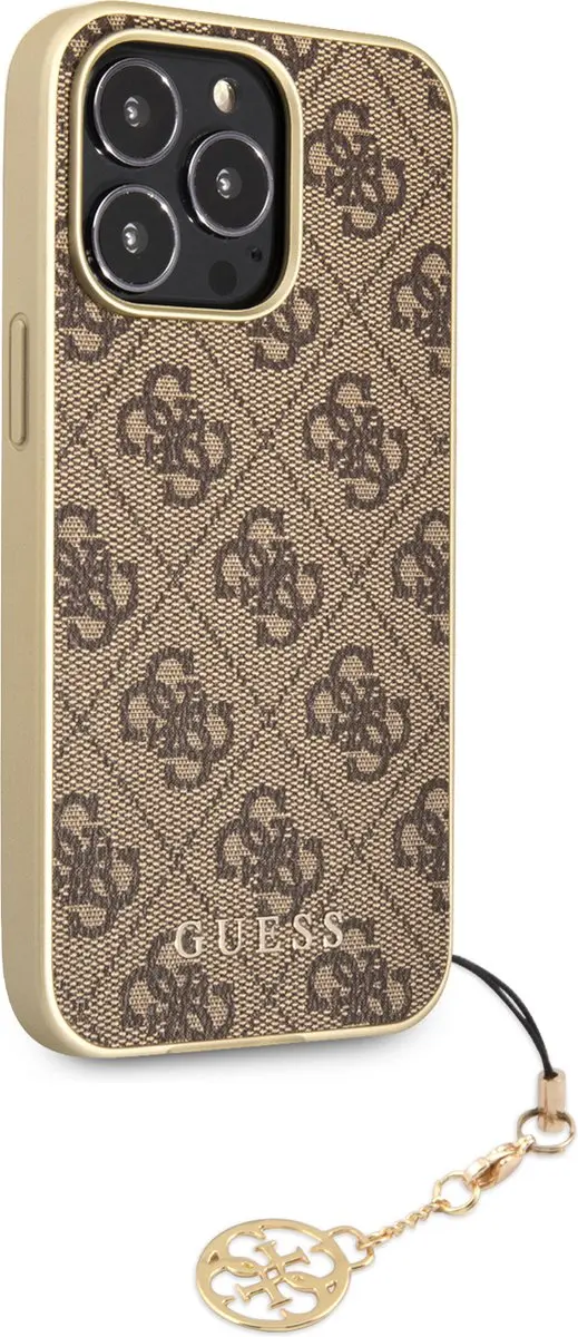 Guess 4G Charms Hard Case iPhone 13 Pro 9006 - Bruin - afbeelding 6 van 6