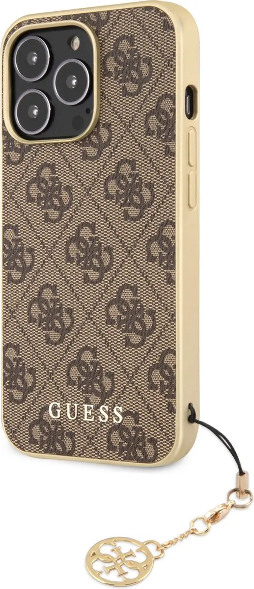 Guess 4G Charms Hard Case iPhone 13 Pro 9006 - Bruin