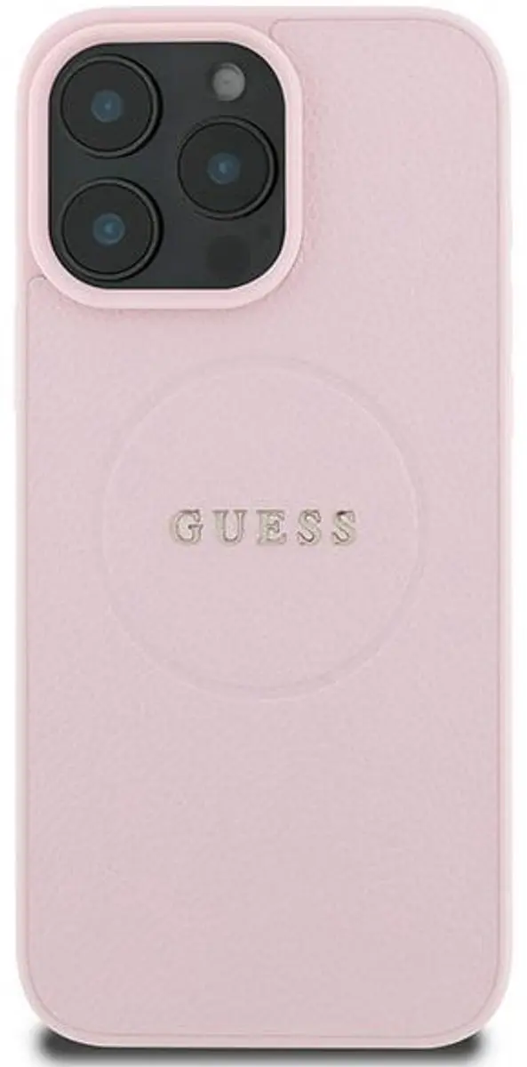 GUESS Backcover iPhone 16 Pro MagSafe - Roze