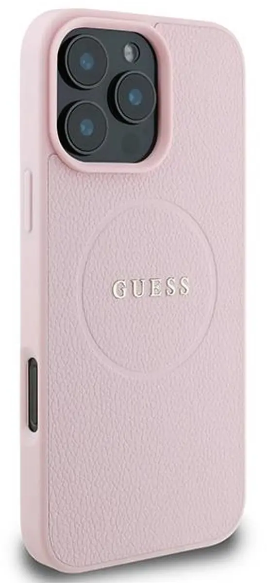 GUESS Backcover iPhone 16 Pro MagSafe - Roze