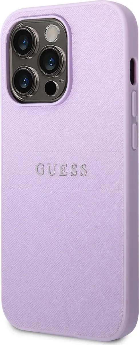GUESS iPhone 14 Pro Max Hoesje - Paars - MagSafe