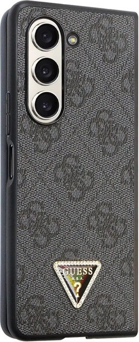 GUESS 4G Triangle Back Case Samsung Galaxy Z Fold 5 - Grijs